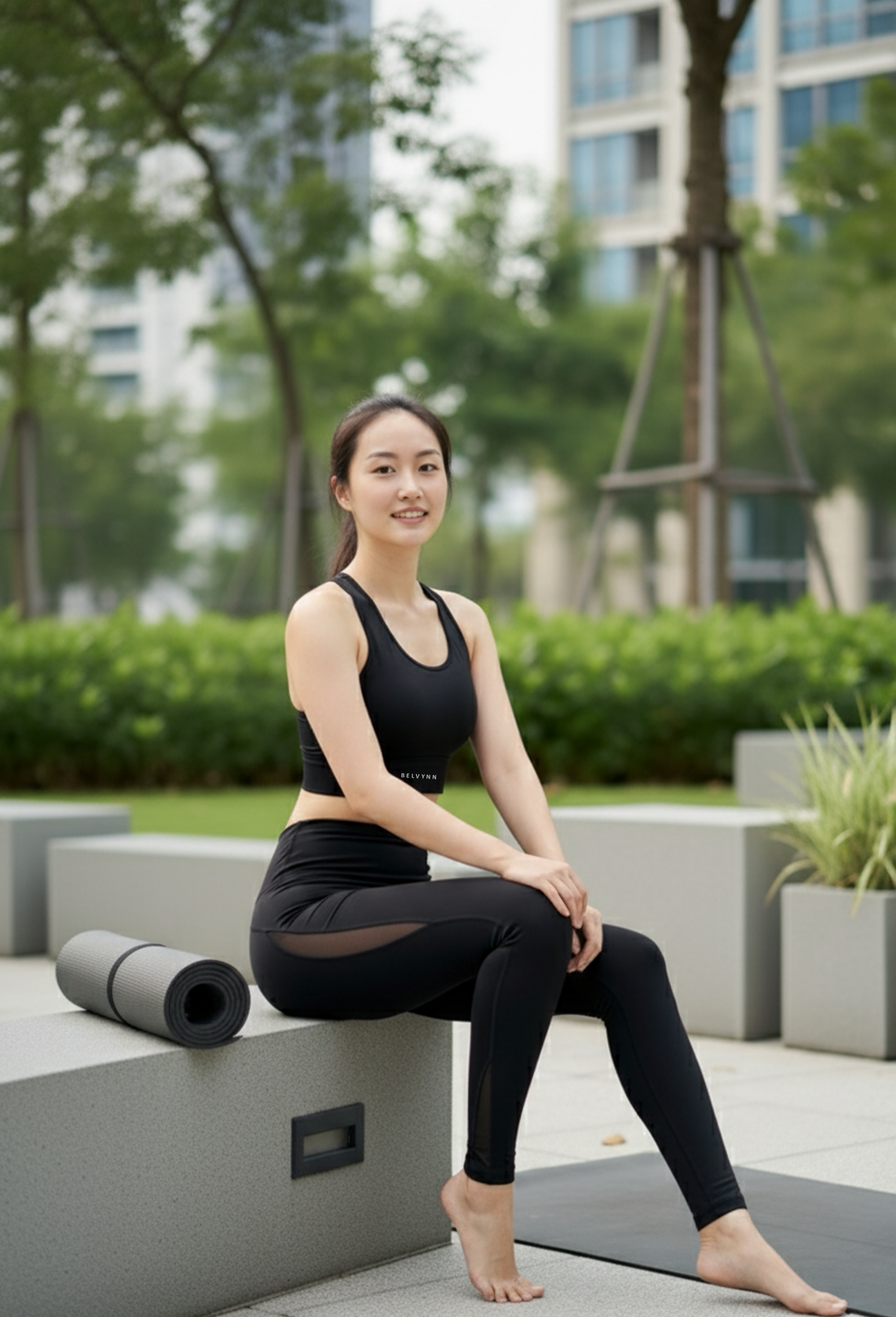 Unstoppable Black Full-Length High-Waist Yoga Pants | BELVYNN