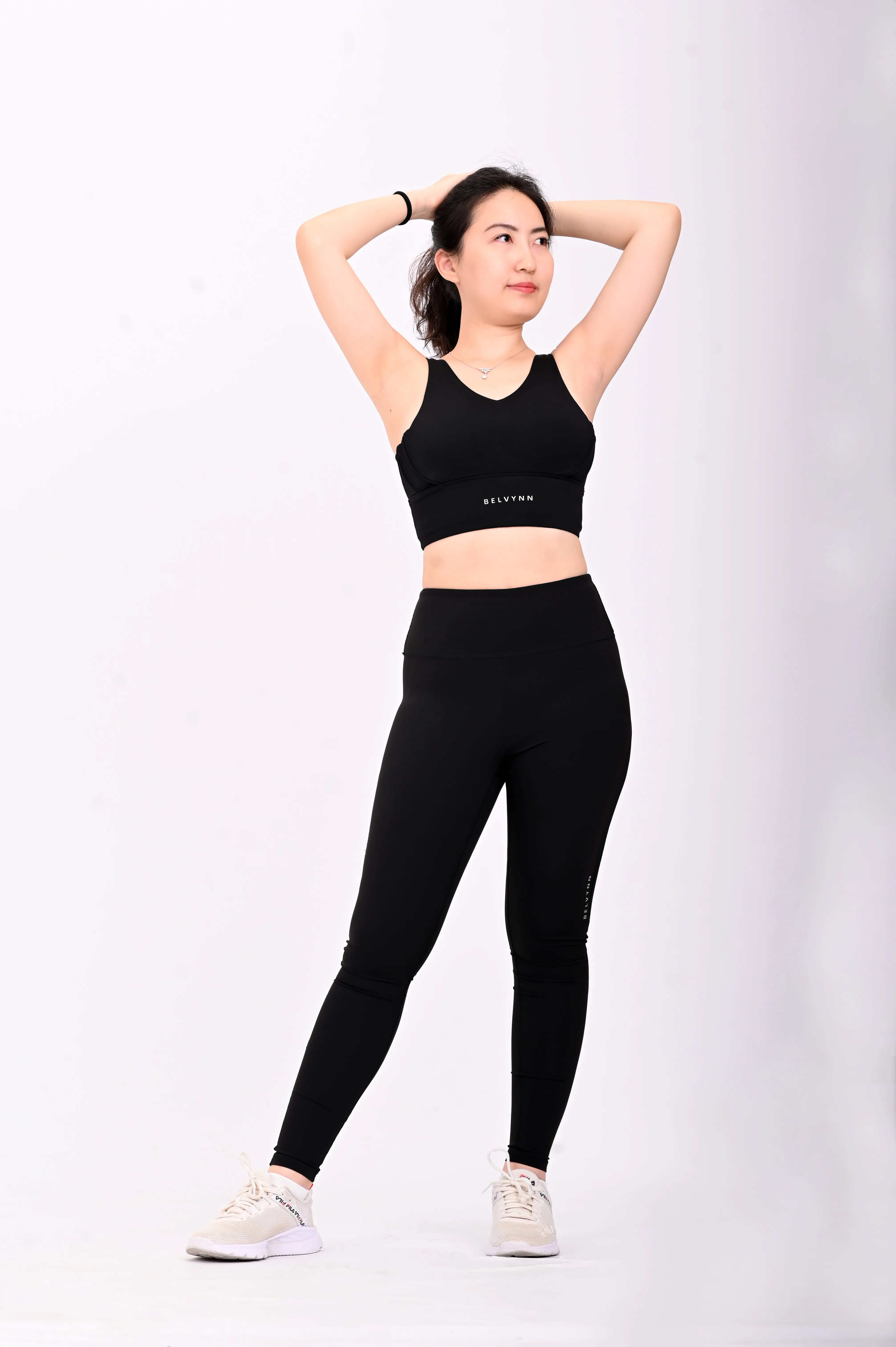 Unstoppable Black Full-Length High-Waist Yoga Pants | BELVYNN