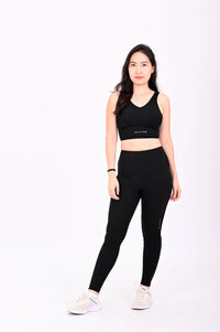 Unstoppable Black Full-Length High-Waist Yoga Pants | BELVYNN